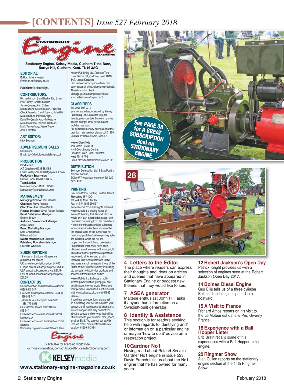 Stationary Engine Preview Pages