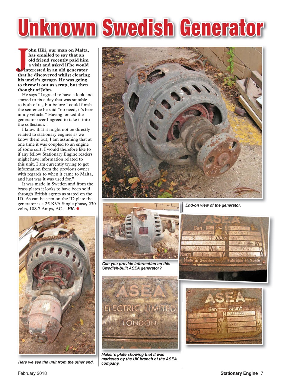 Stationary Engine Preview Pages