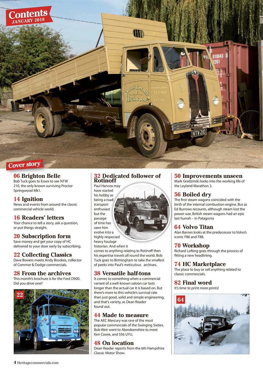 Heritage Commercials Magazine Preview Pages