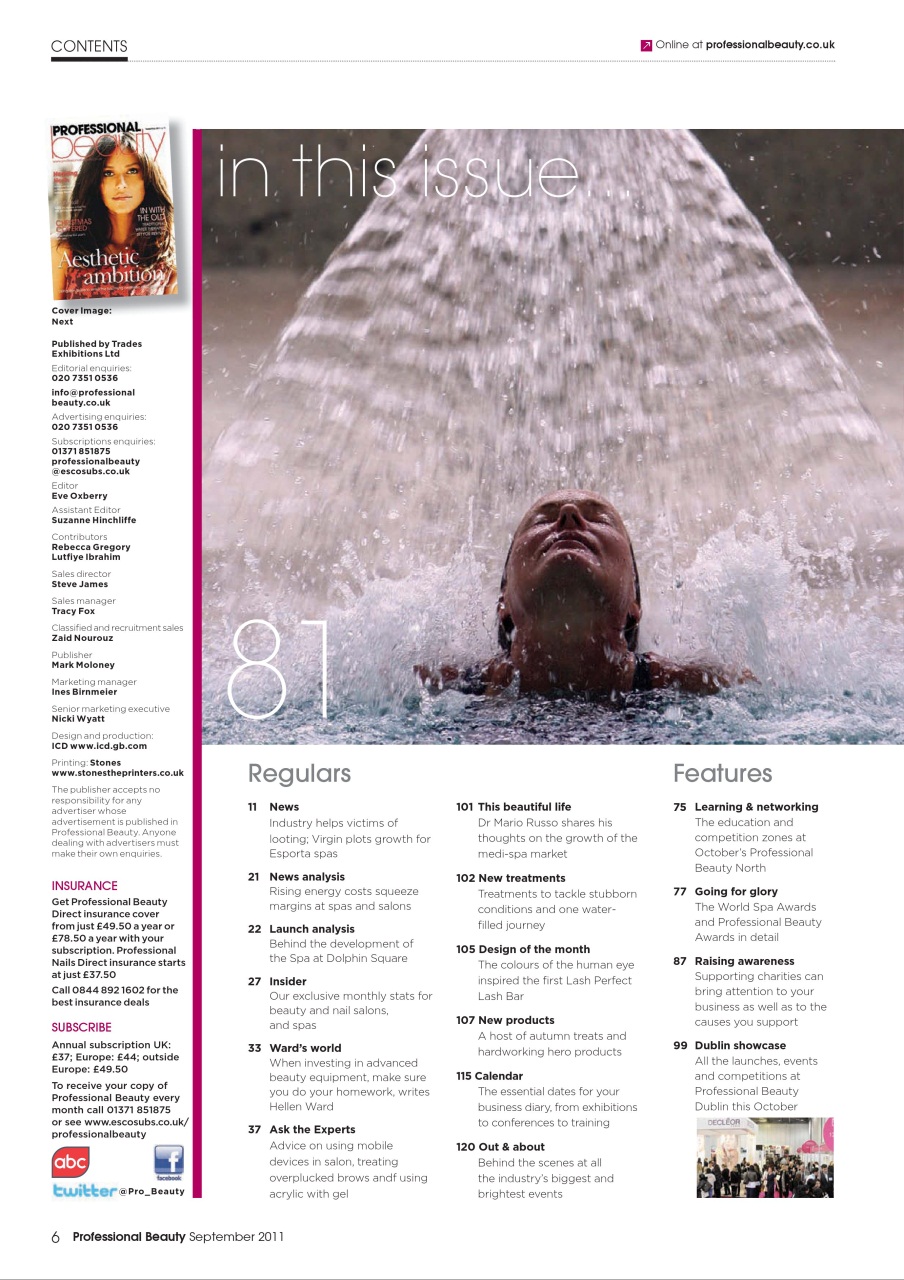 Professional Beauty Preview Pages