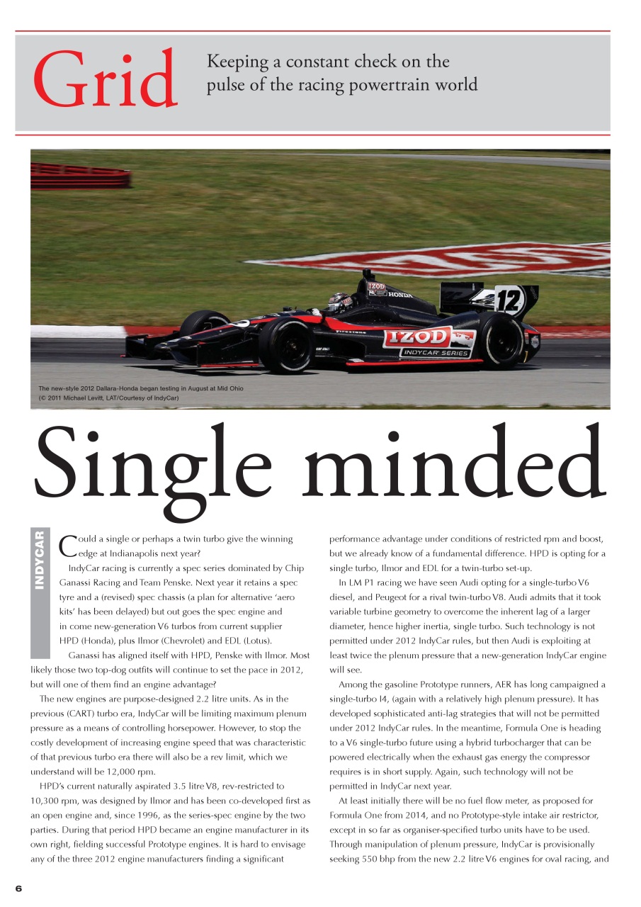 Race Engine Technology Preview Pages