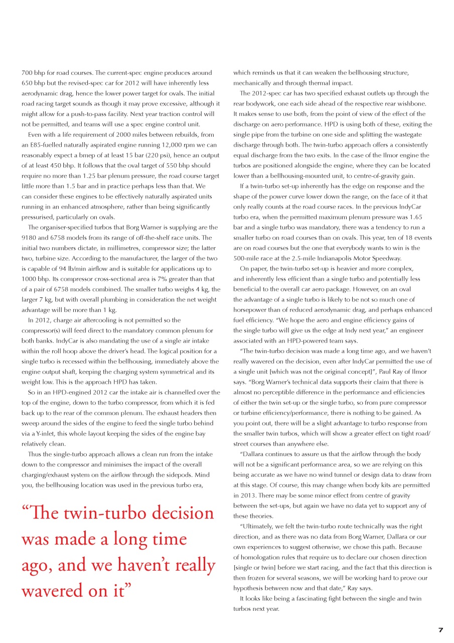 Race Engine Technology Preview Pages