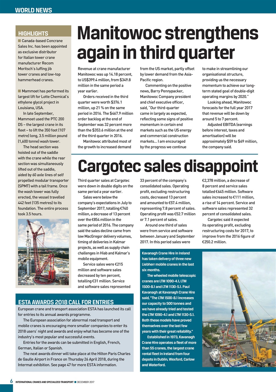 Int. Cranes and Specialized Transp Preview Pages