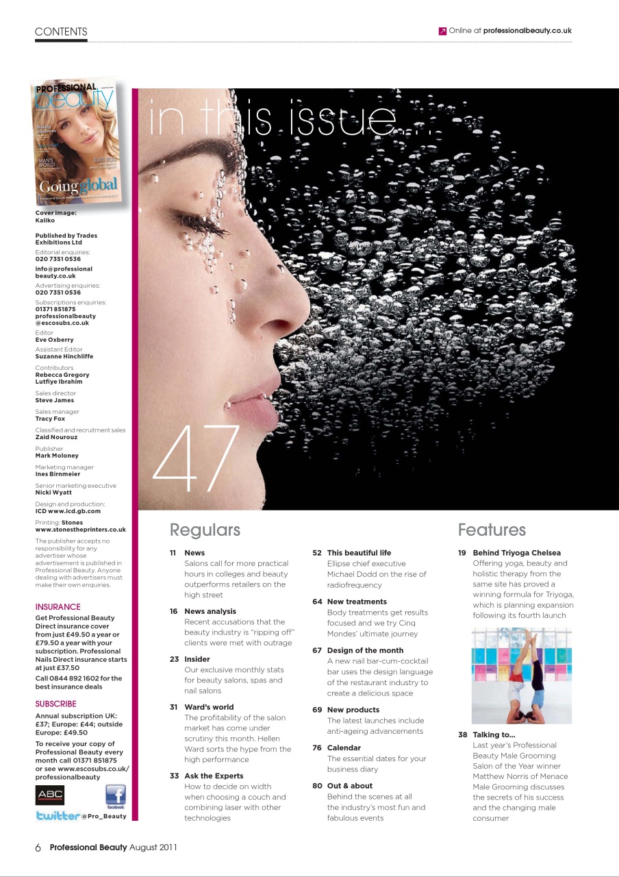 Professional Beauty Preview Pages
