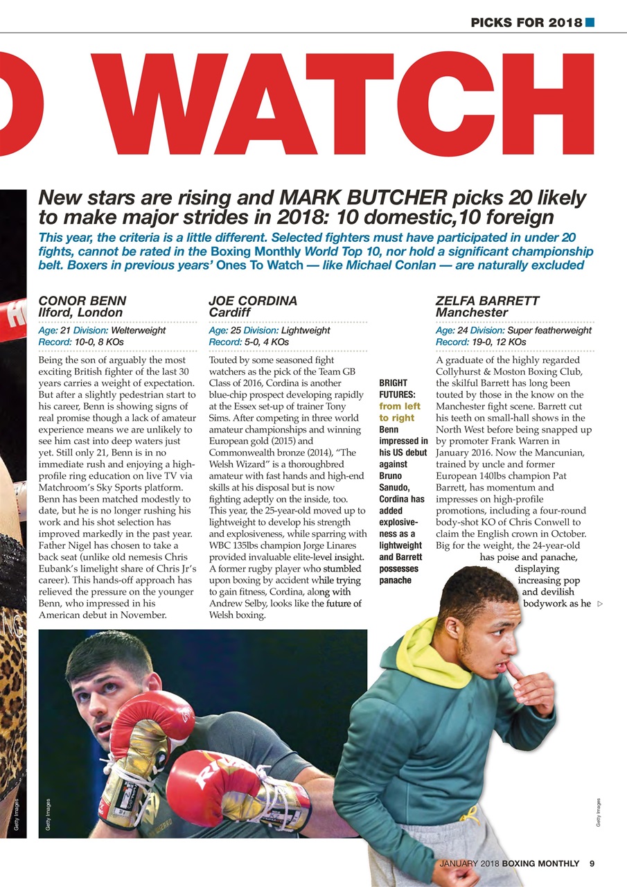 Boxing Monthly Preview Pages