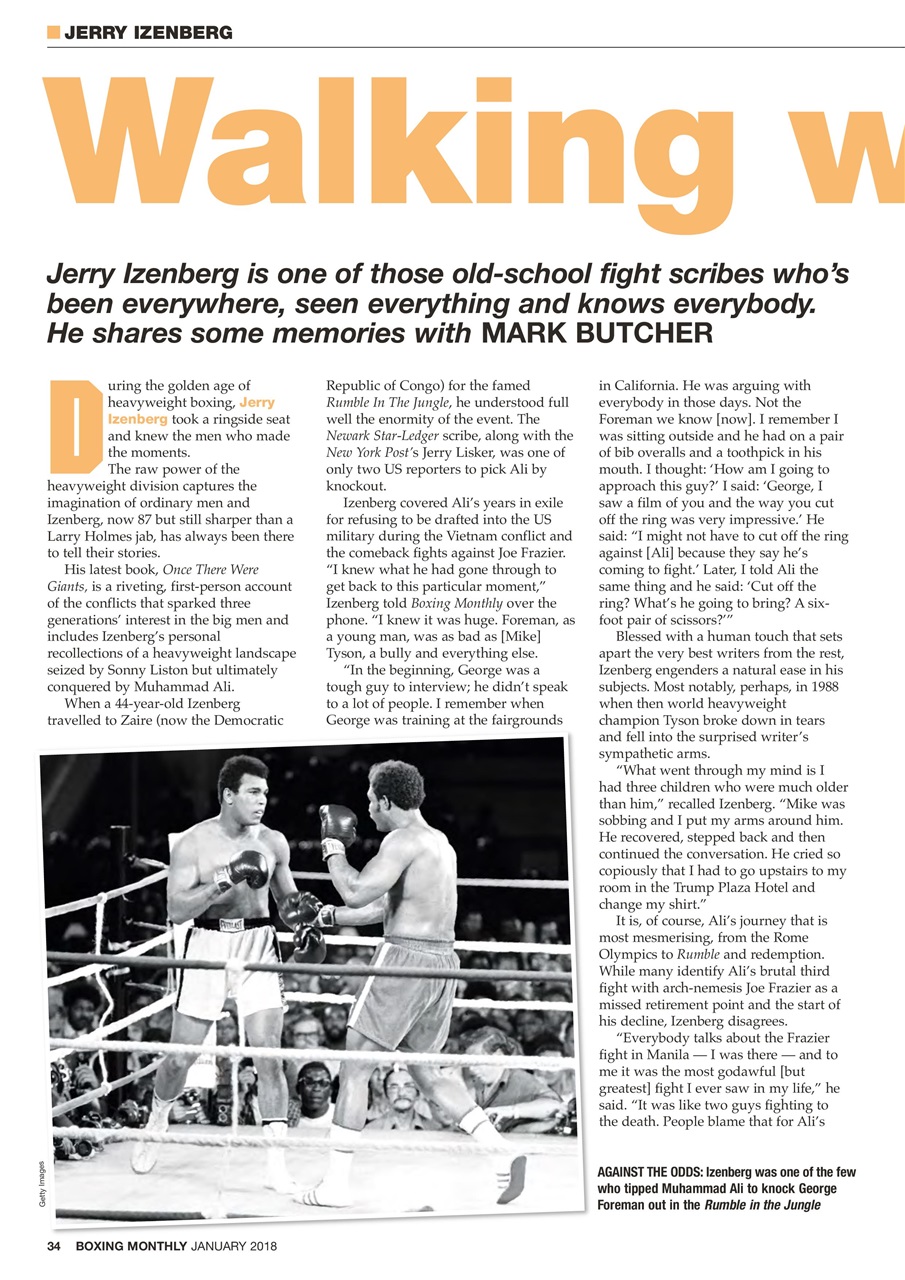Boxing Monthly Preview Pages