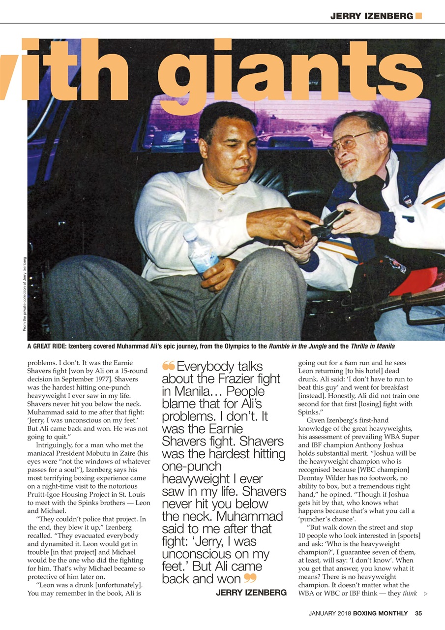 Boxing Monthly Preview Pages