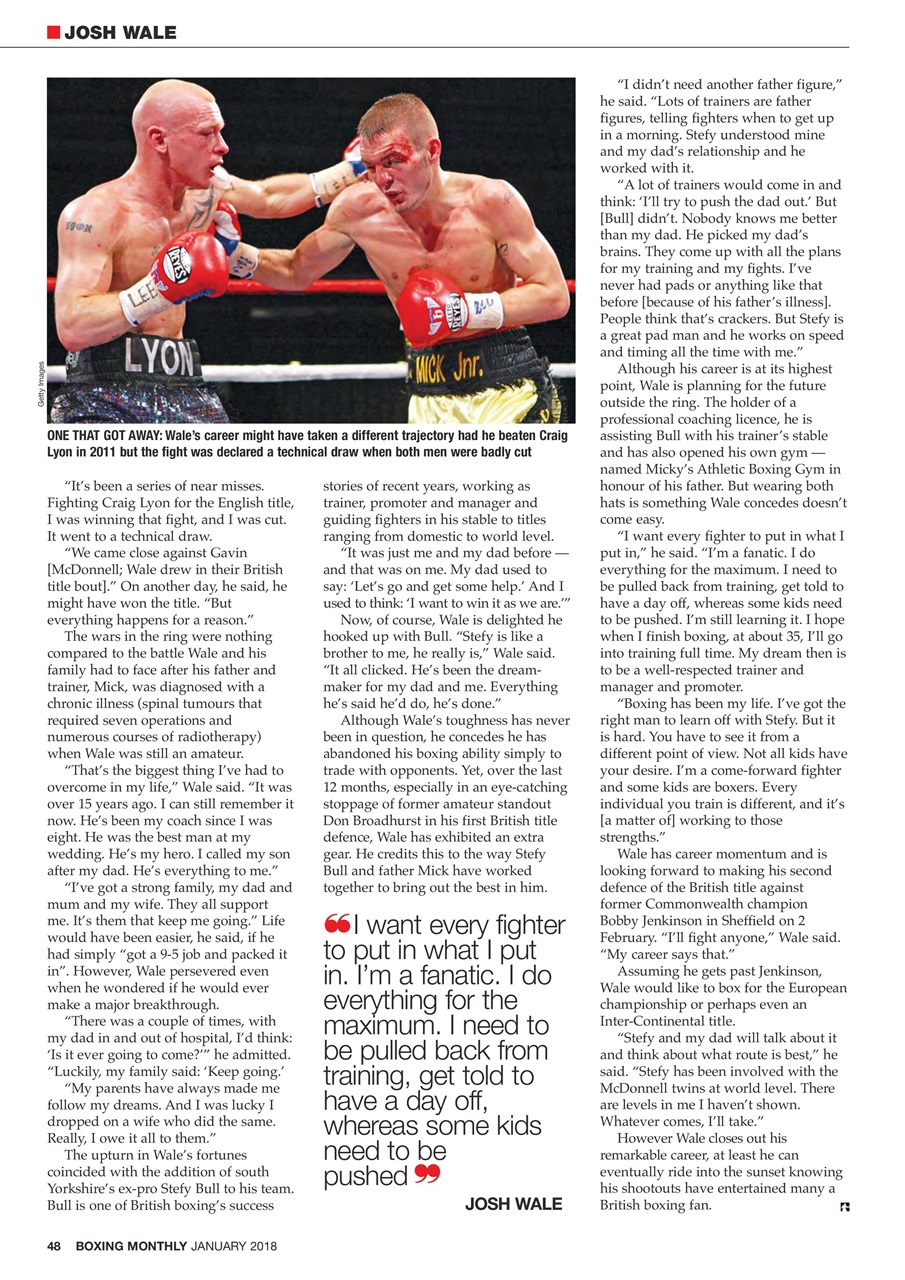 Boxing Monthly Preview Pages