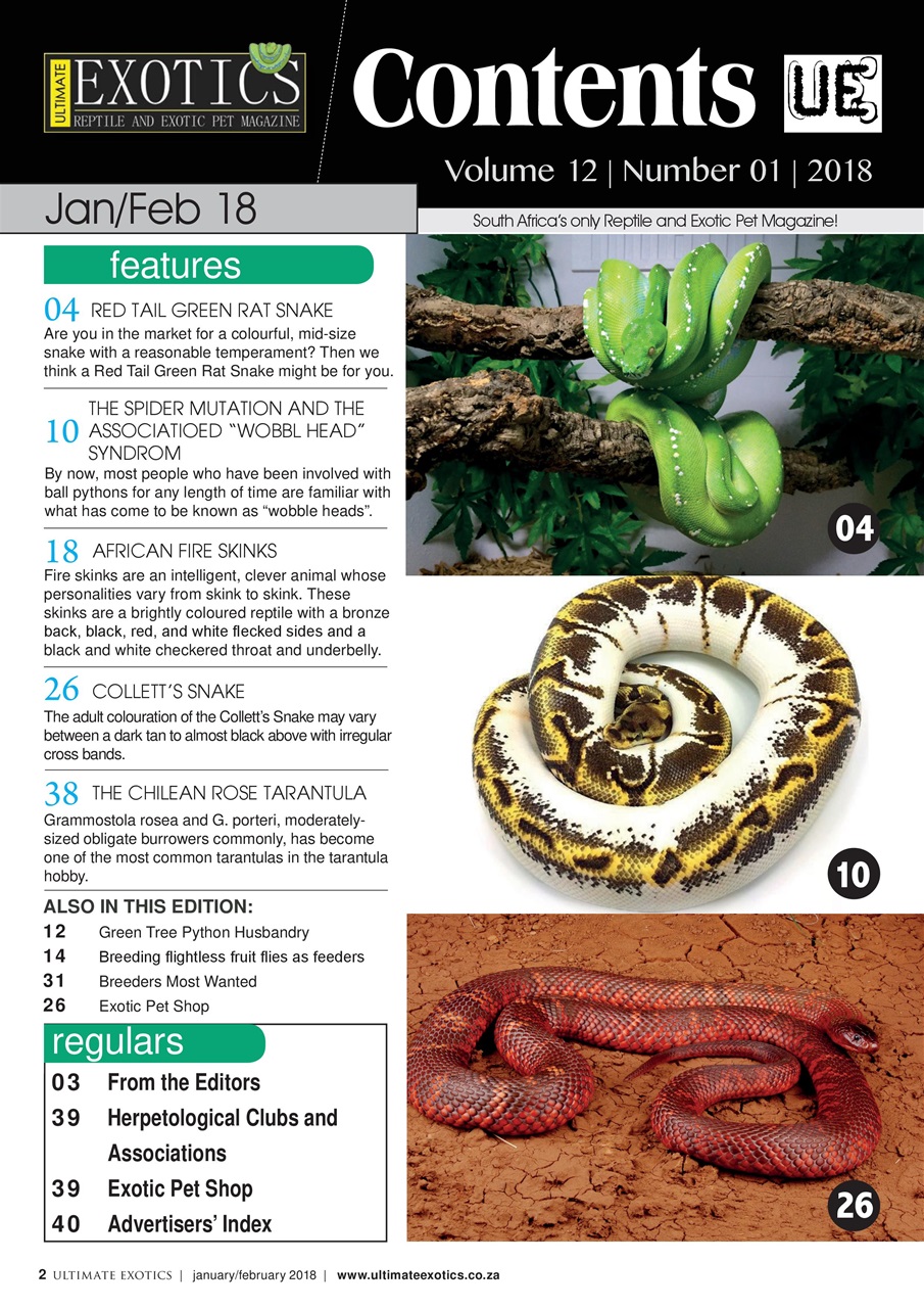 Ultimate Exotics Preview Pages