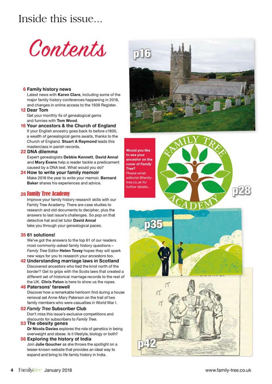 Family Tree Preview Pages