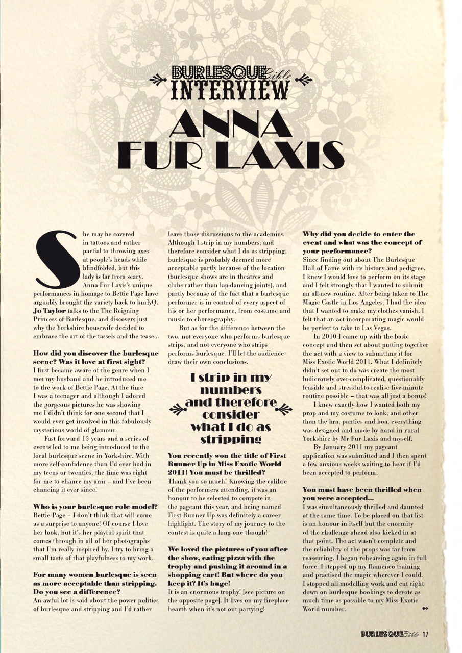 Burlesque Bible Preview Pages