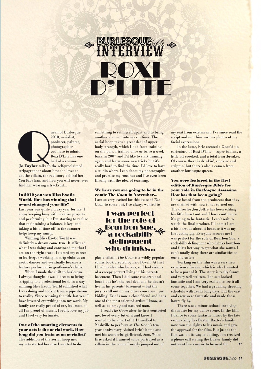 Burlesque Bible Preview Pages