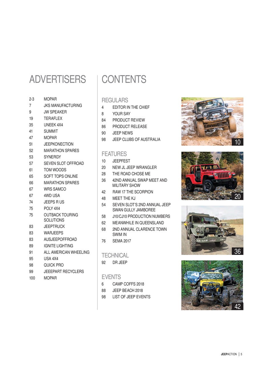 Jeep Action Preview Pages