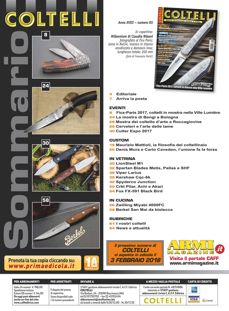 COLTELLI Preview Pages