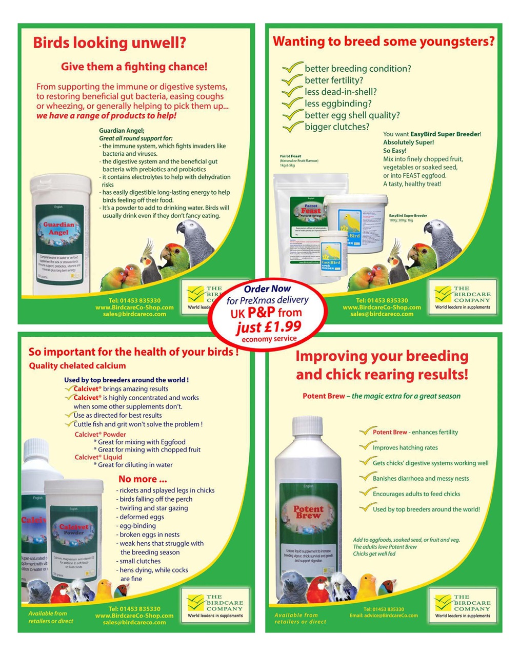Cage & Aviary Birds Preview Pages
