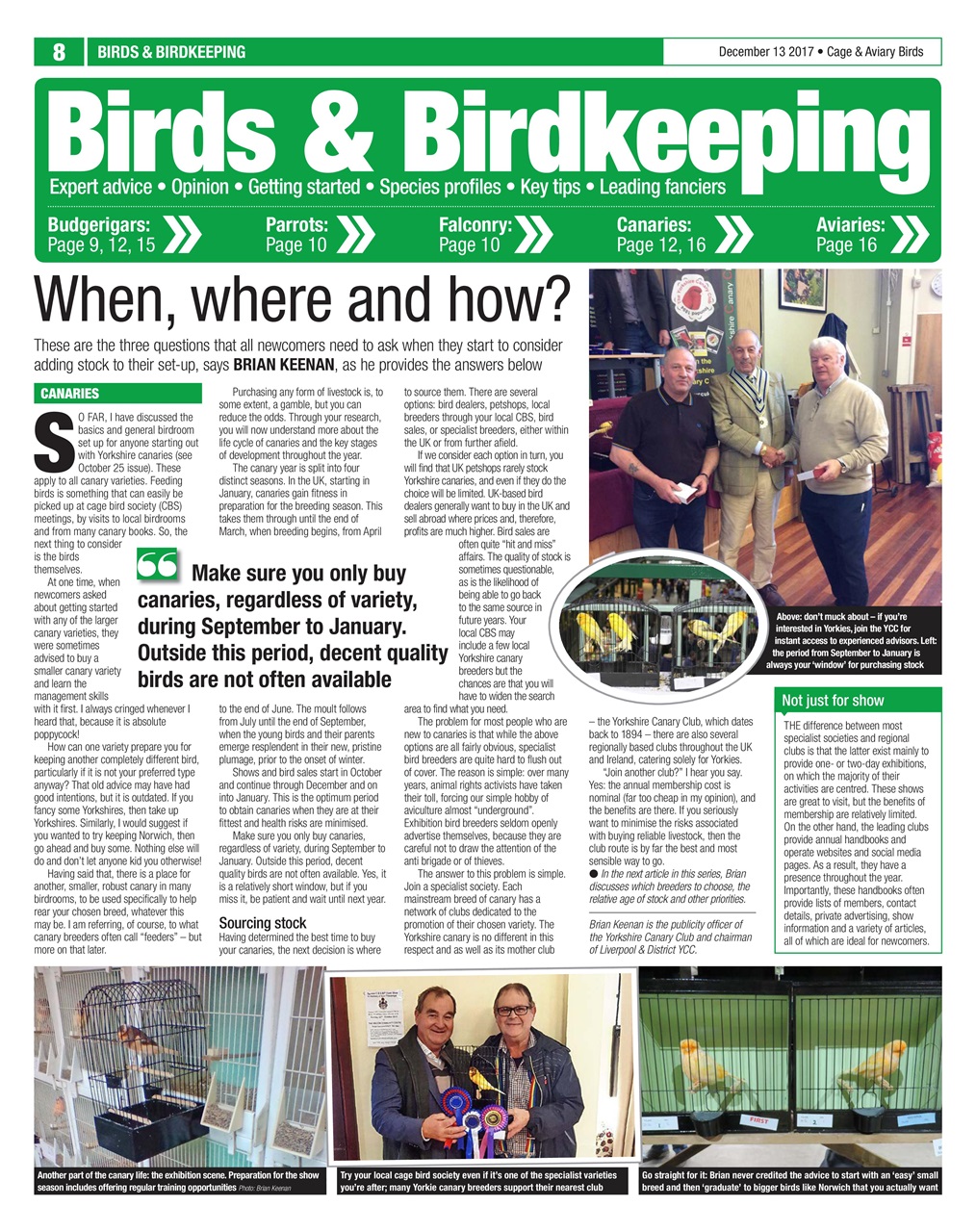 Cage & Aviary Birds Preview Pages