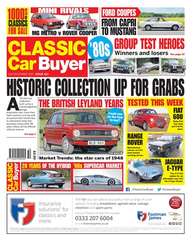 Classic Car Buyer issue 13 December 2017