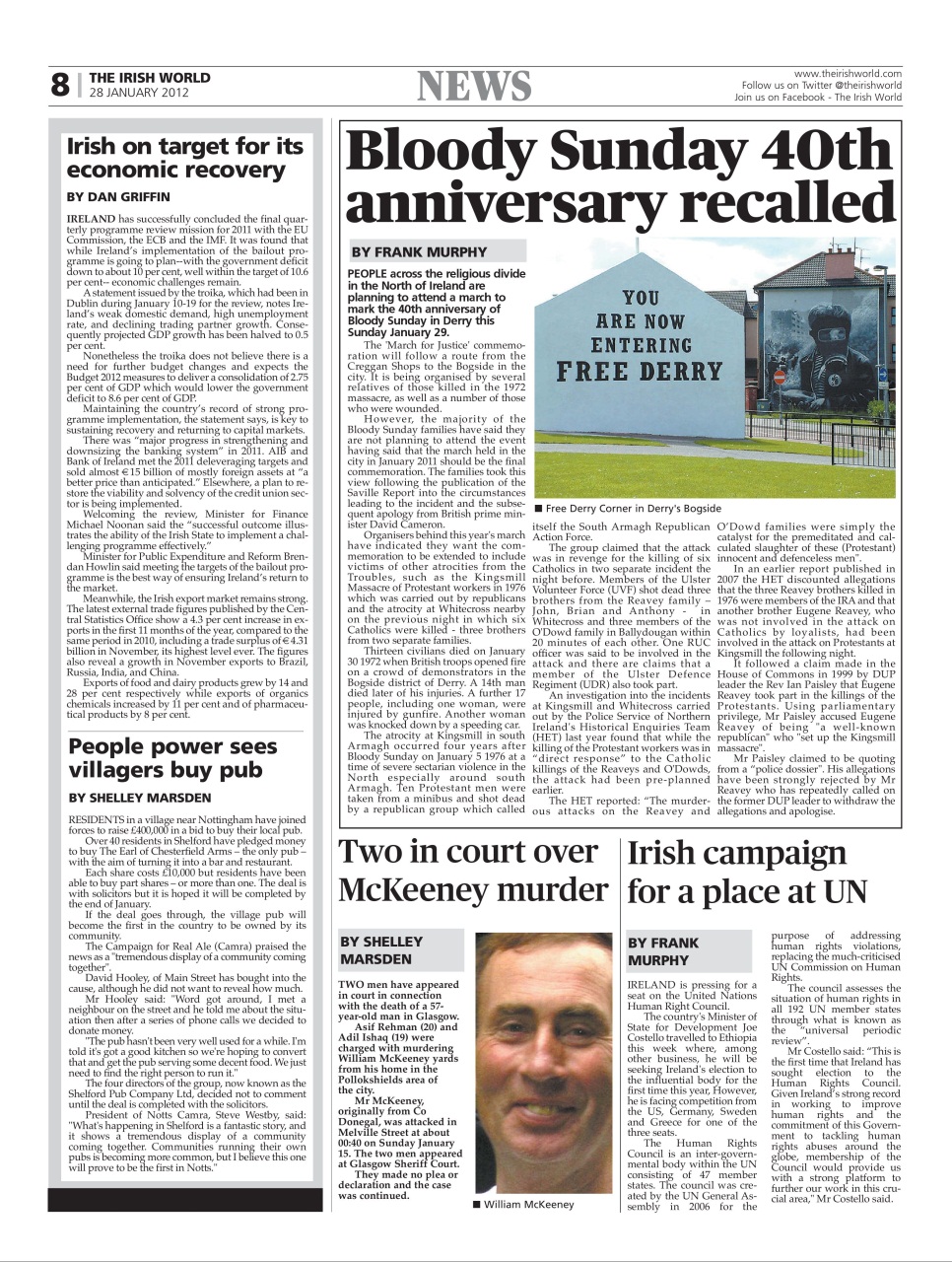 Irish World Preview Pages