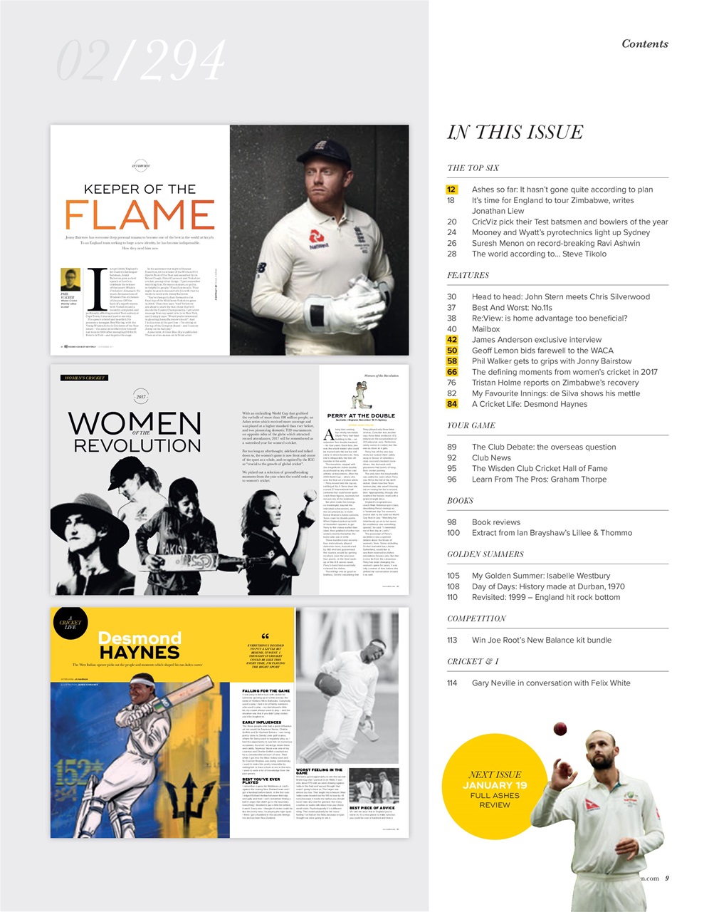 Wisden Cricket Monthly Preview Pages