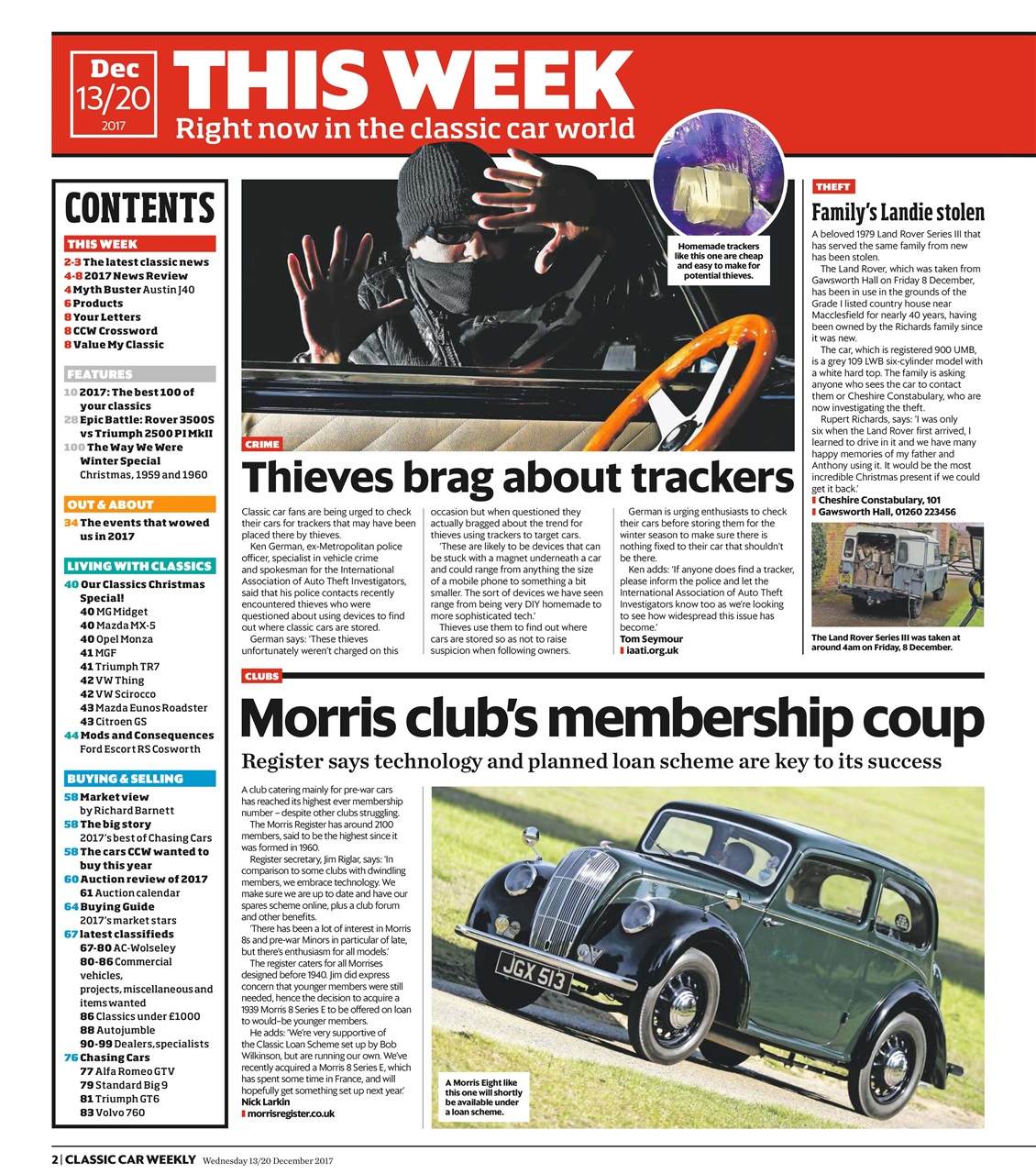 Classic Car Weekly Preview Pages