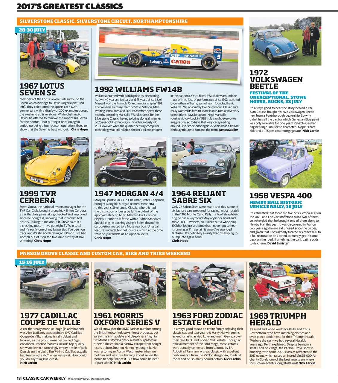 Classic Car Weekly Preview Pages