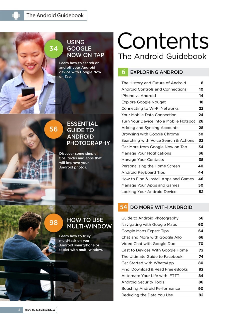 Android User Preview Pages