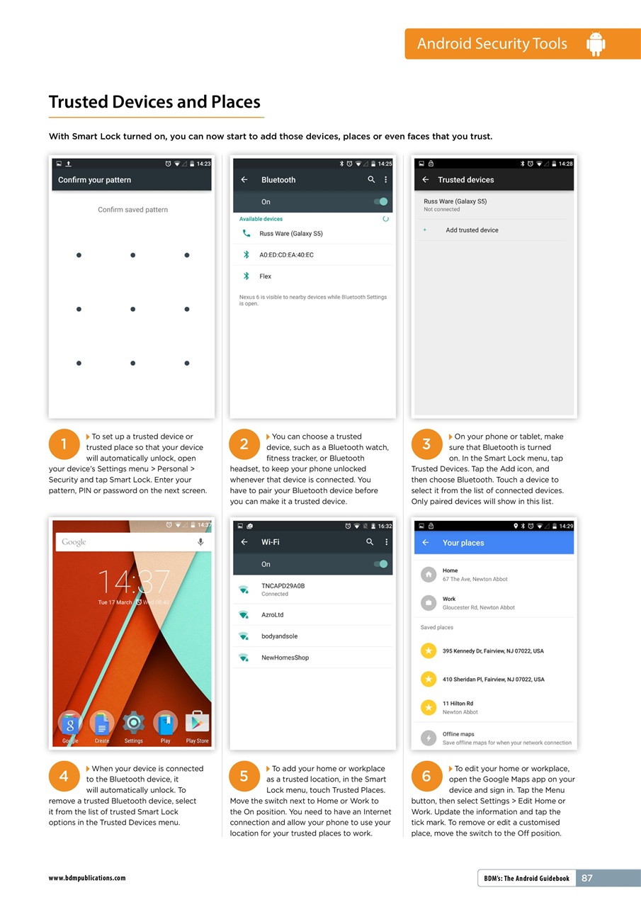 Android User Preview Pages