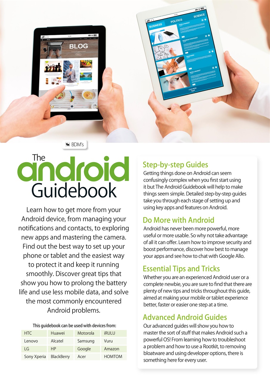 Android User Preview Pages