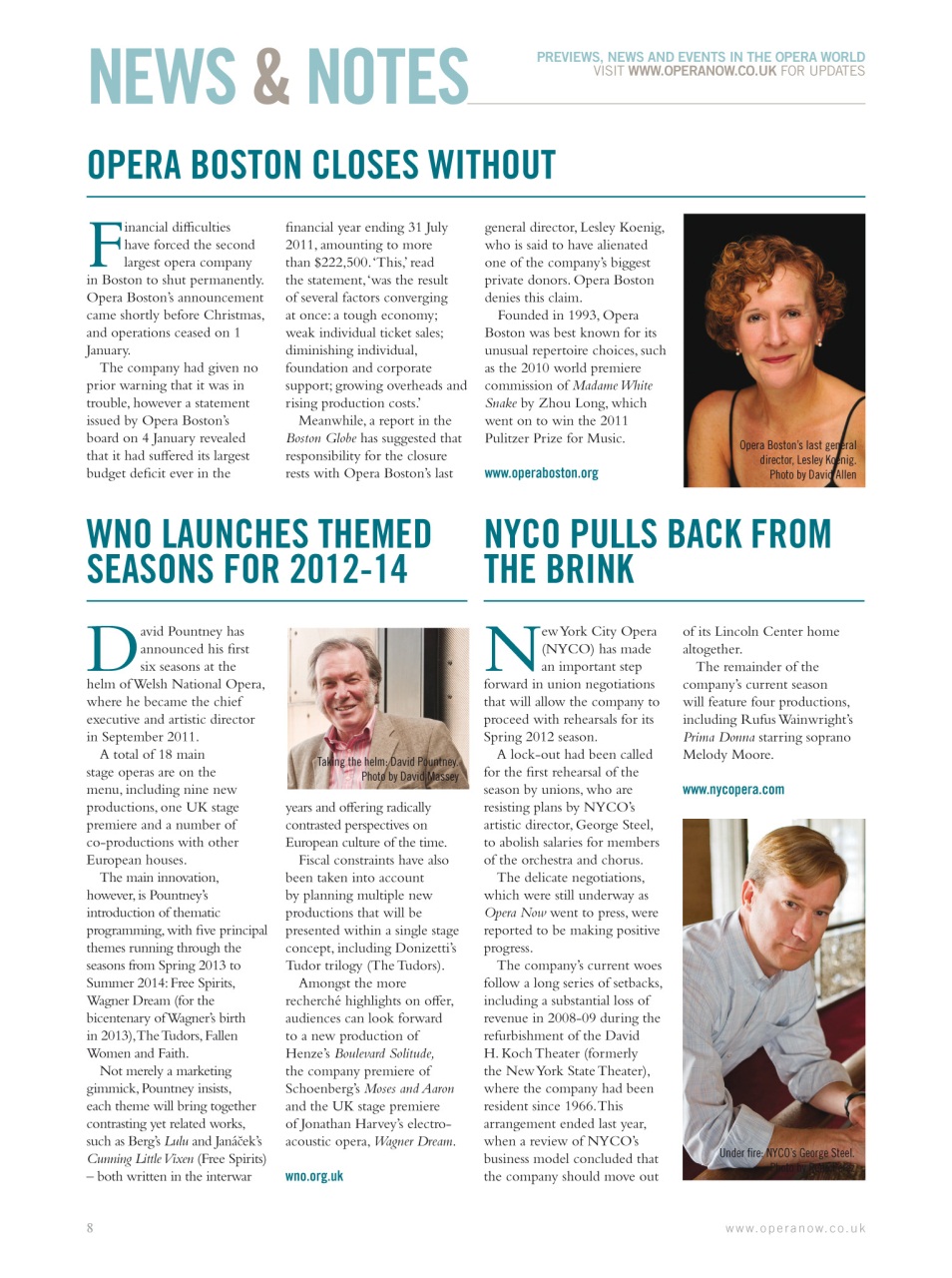 Opera Now Preview Pages