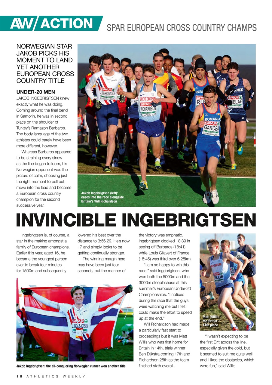 AW – Athletics Weekly Magazine Preview Pages