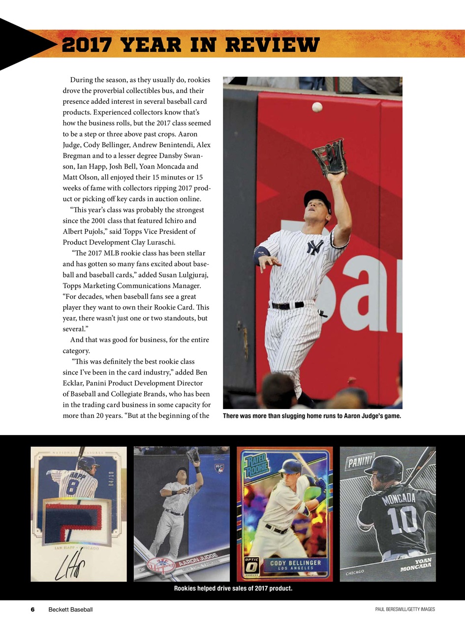 Beckett Baseball Magazine Preview Pages