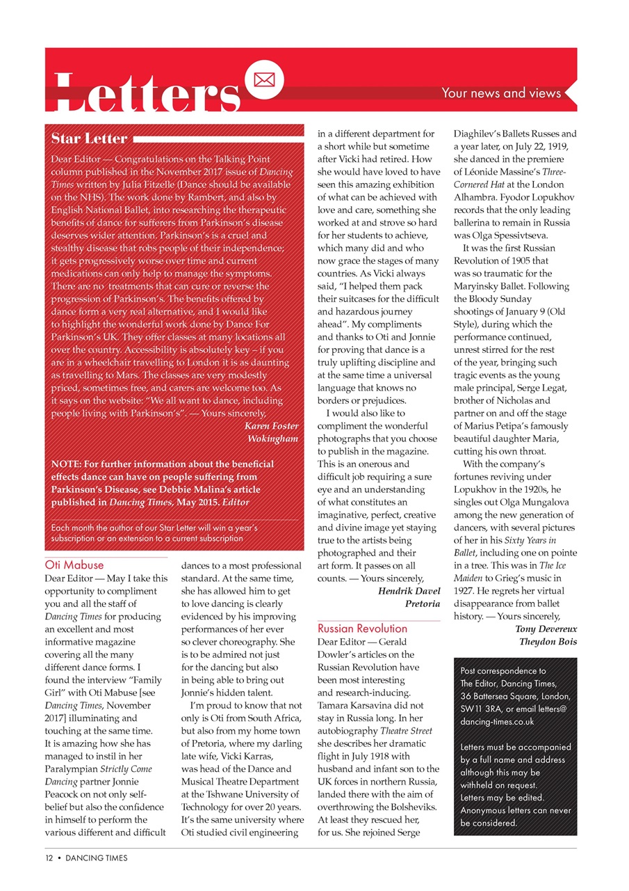 Dancing Times Preview Pages