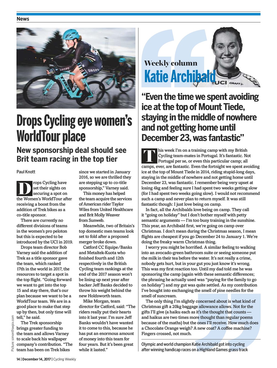 Cycling Weekly Preview Pages
