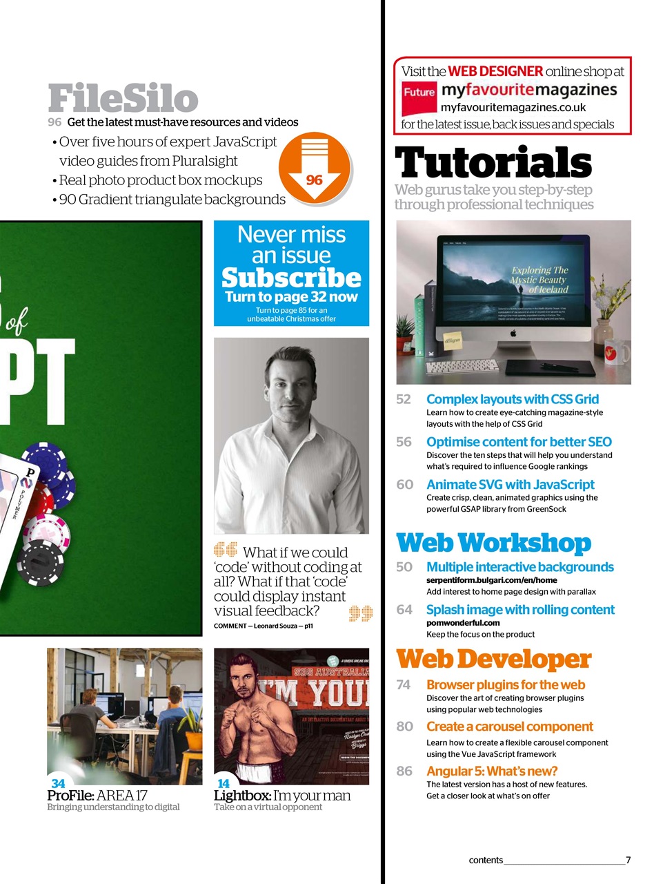 Web Designer Preview Pages