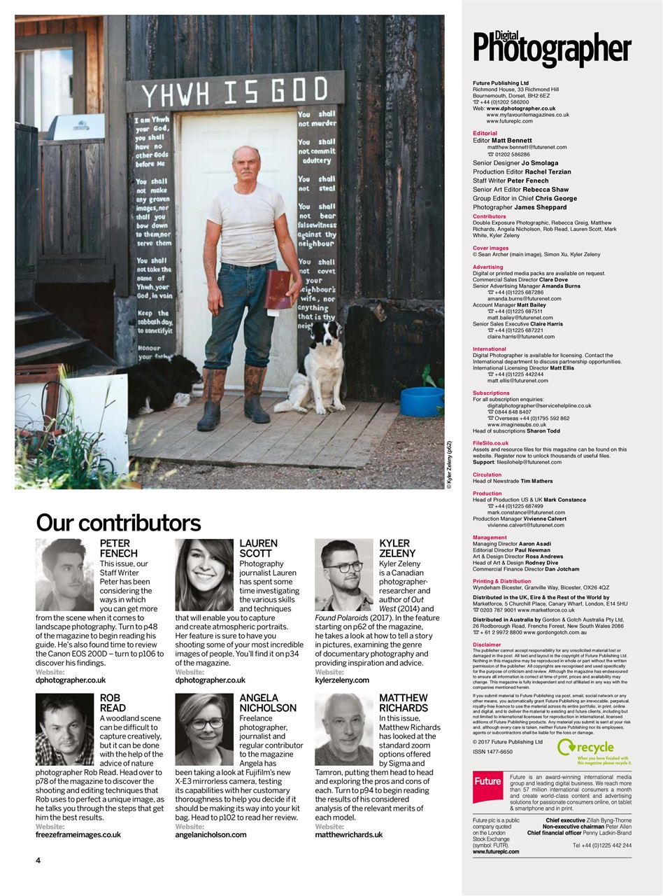 Digital Photographer Preview Pages