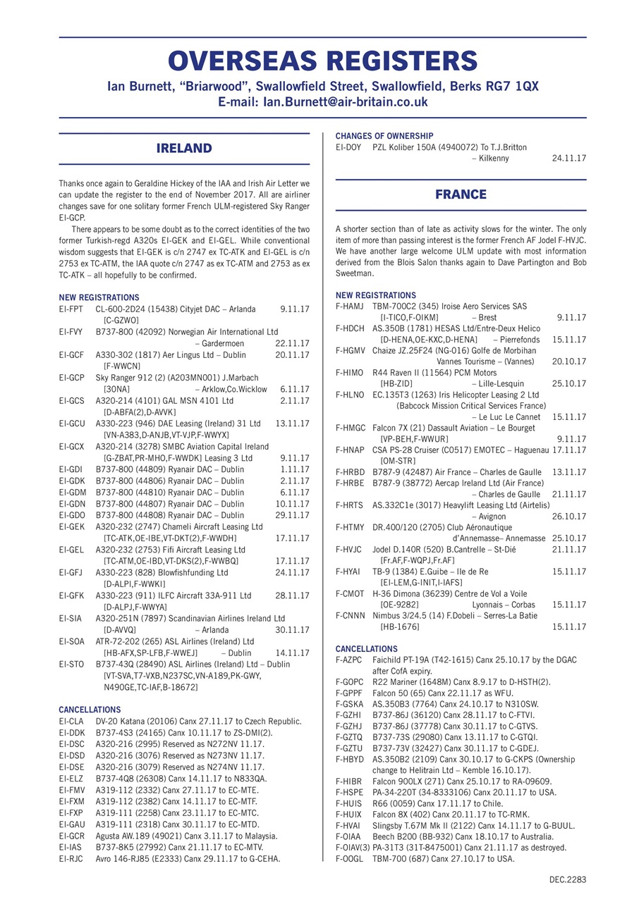 Air Britain News Preview Pages