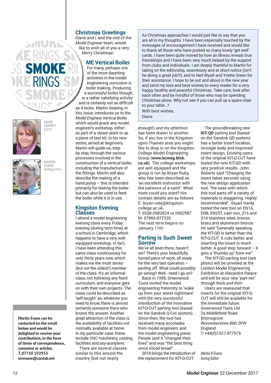 Model Engineer Preview Pages