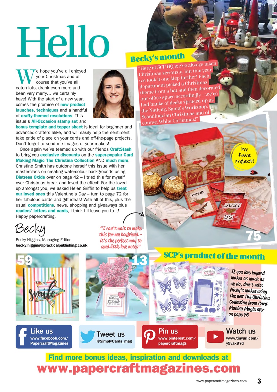 Simply Cards & Papercraft Preview Pages