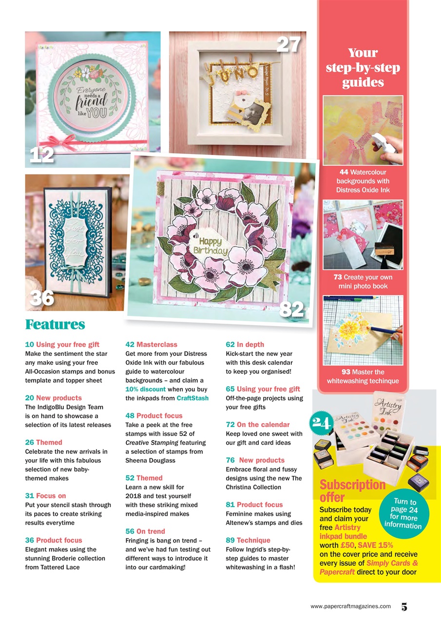 Simply Cards & Papercraft Preview Pages