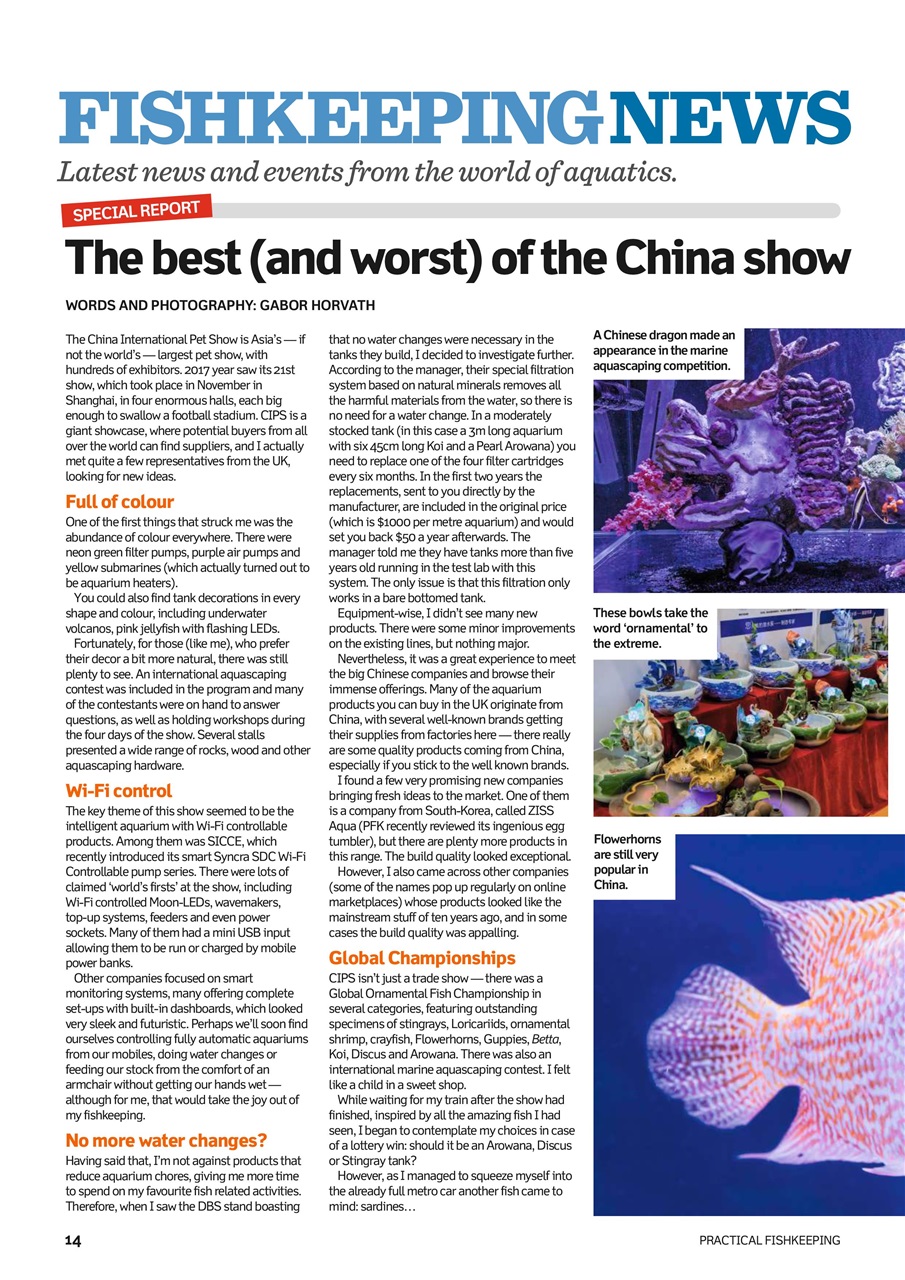 Practical Fishkeeping Preview Pages