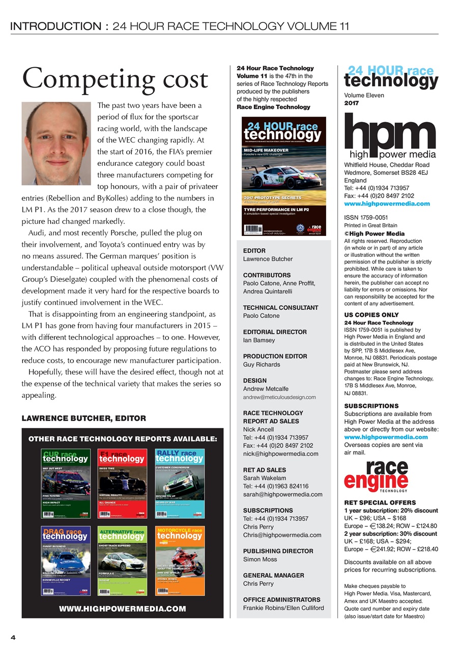 24 HOUR Race Technology Preview Pages