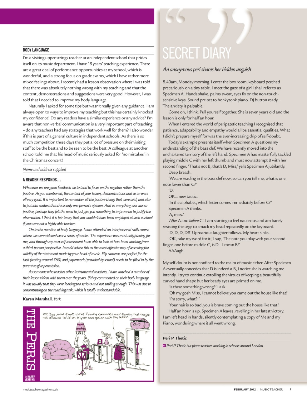 Music Teacher Preview Pages