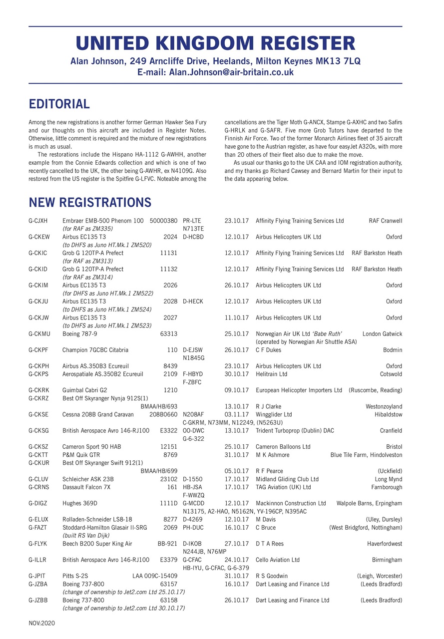Air Britain News Preview Pages