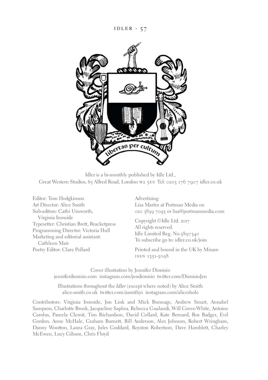 The Idler Magazine Preview Pages