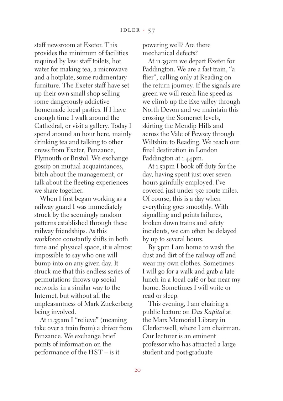 The Idler Magazine Preview Pages