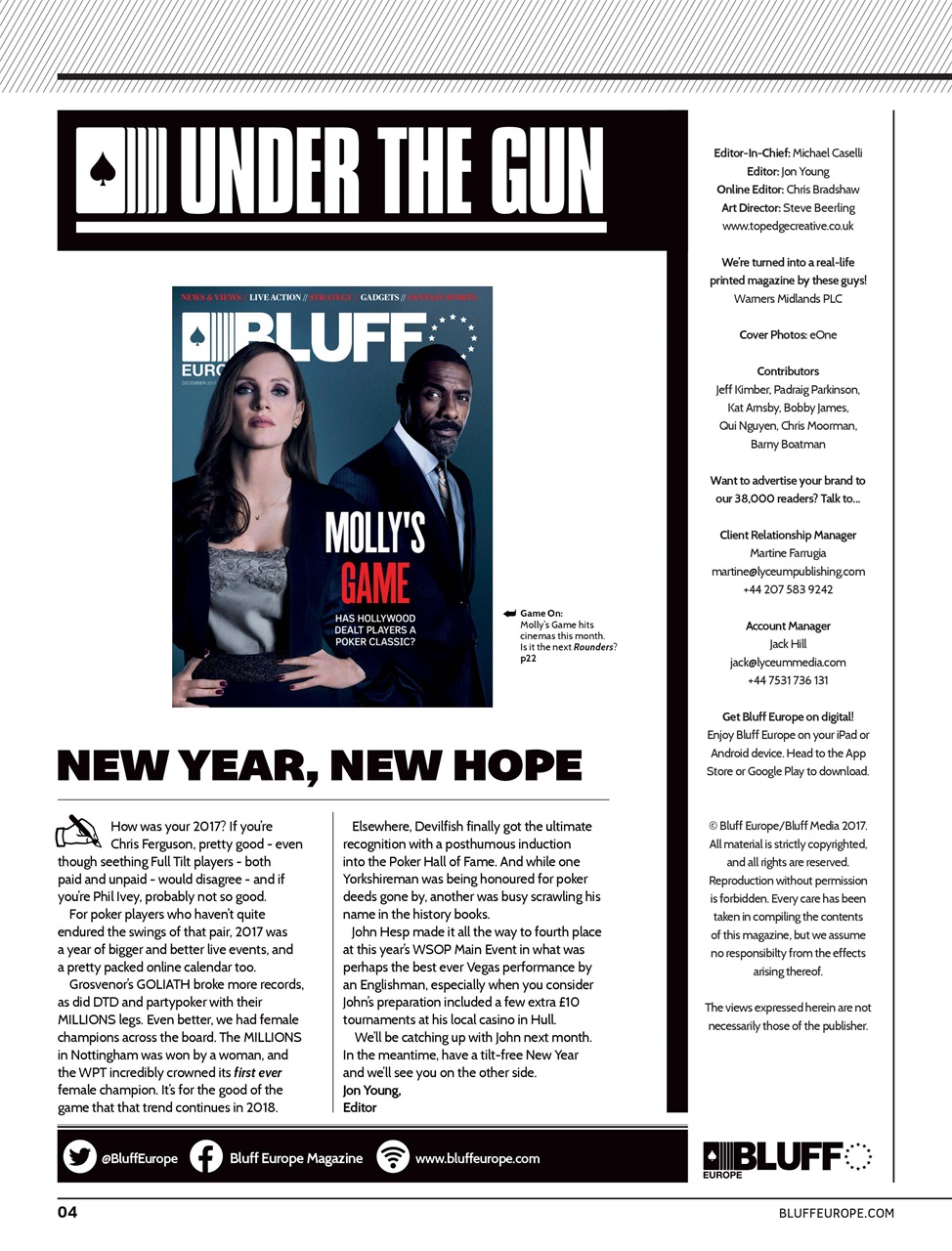 Bluff Europe Preview Pages
