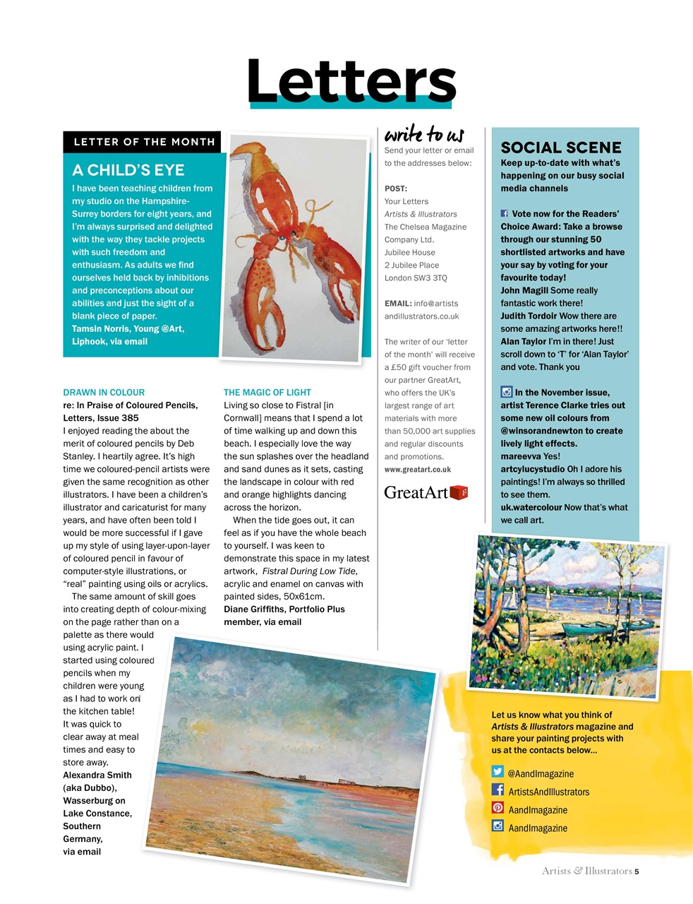 Artists & Illustrators Preview Pages