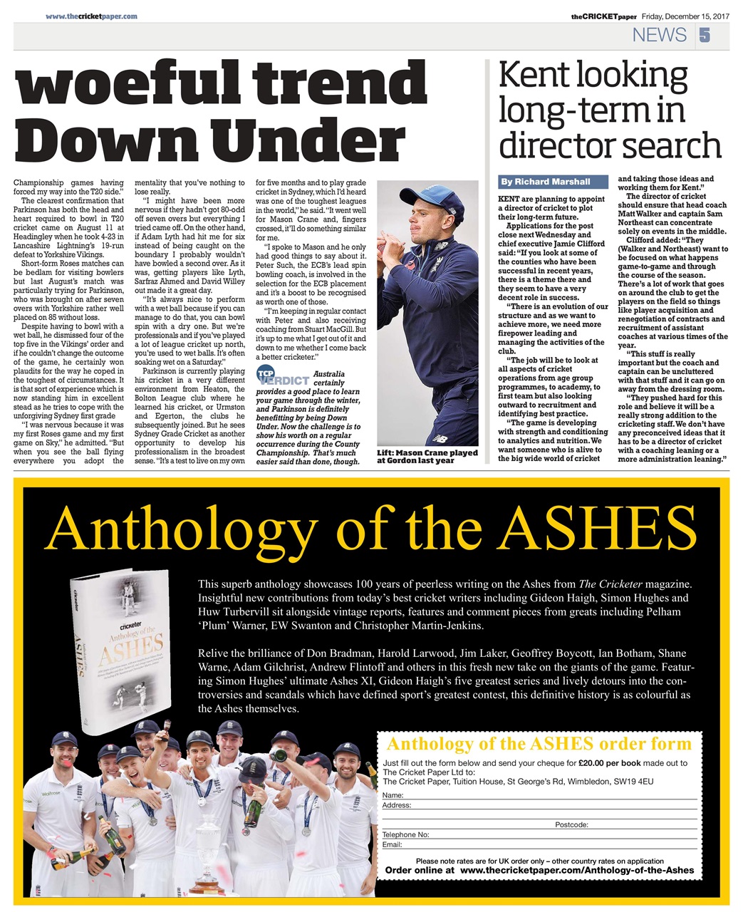 The Cricket Paper Preview Pages