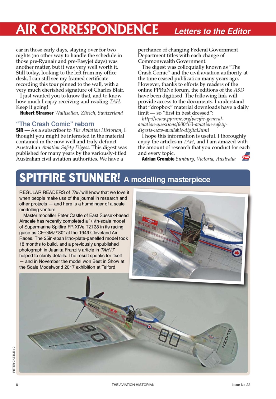 The Aviation Historian Magazine Preview Pages