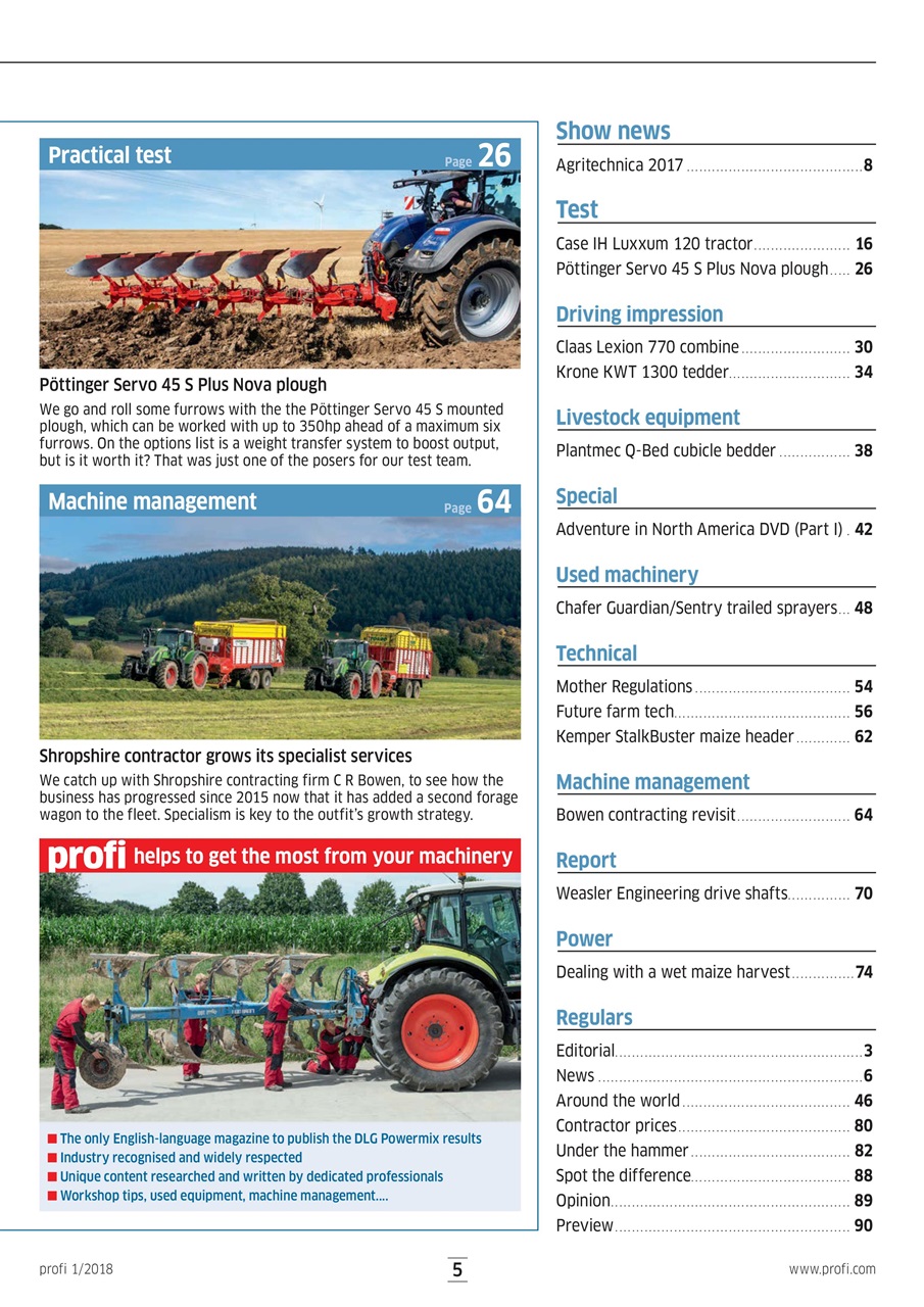 Profi International Preview Pages